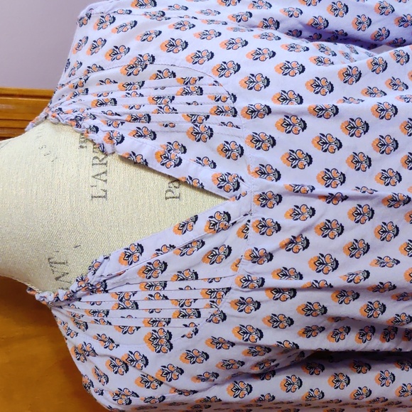 Matilda Jane Purple Patterned Top Size Med. - Picture 2 of 5